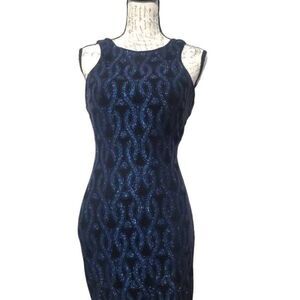 Speechless Juniors Glitter Print Scoop-Back Dress Size 5